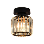 Minimalist Glow Black Flush Mount