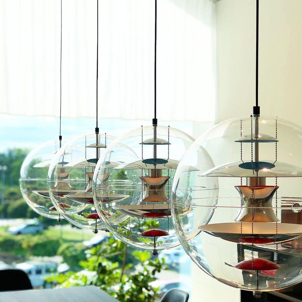 Luminous Sphere Modern Metal Acrylic Pendant Light