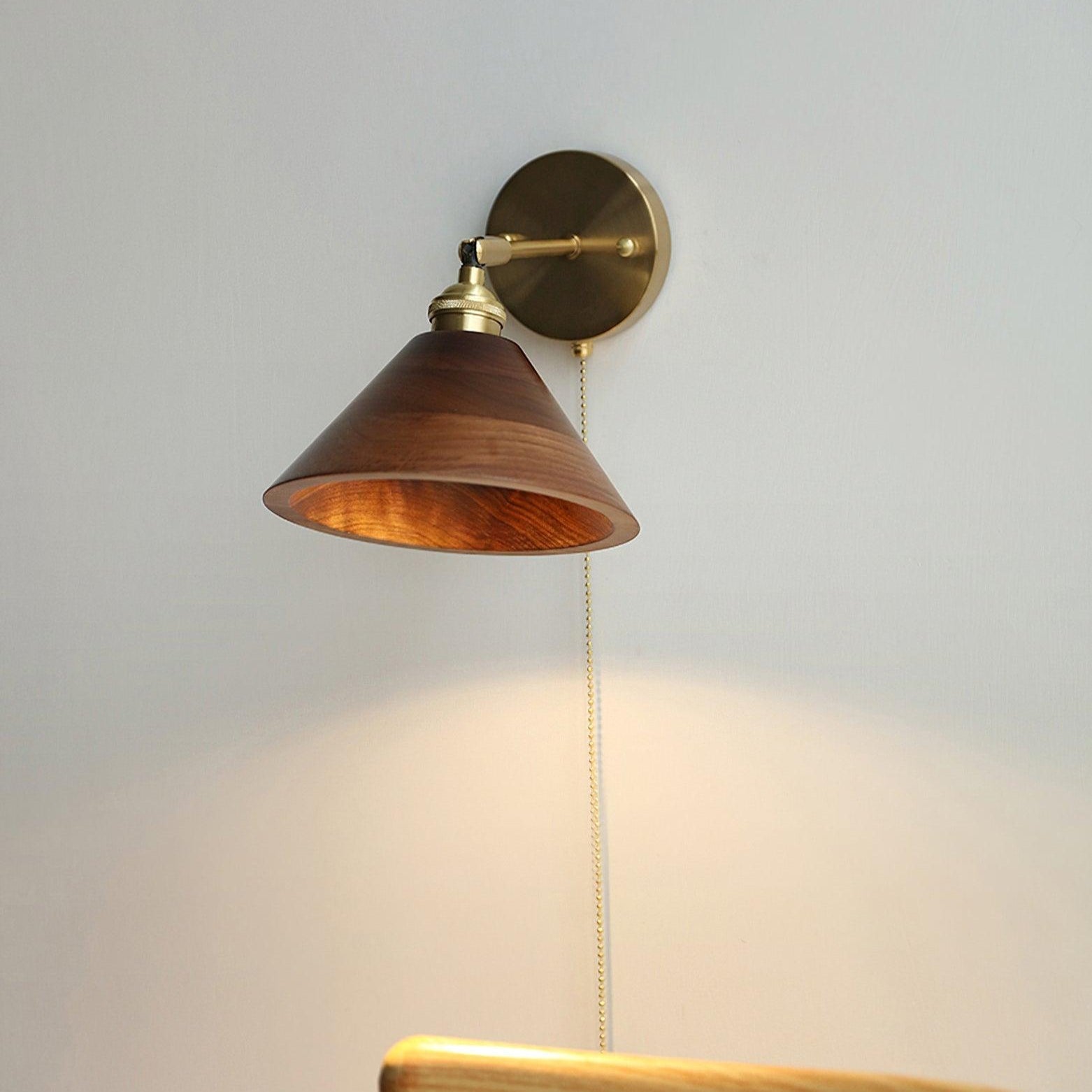 Everwood Nordic Walnut Wall Light