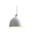 Elegant Cut dome pendant light, white speckled shade, product view
