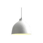 Elegant Cut dome pendant light, white speckled shade, product view