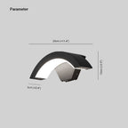 Nordic Arc Metal LED IP65 Waterproof Outdoor Wall Light