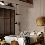 Wabi-Sabi Style Boho Rattan Pendant Light