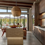 Wabi-Sabi Style Boho Rattan Pendant Light