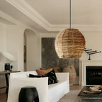 Wabi-Sabi Style Boho Rattan Pendant Light