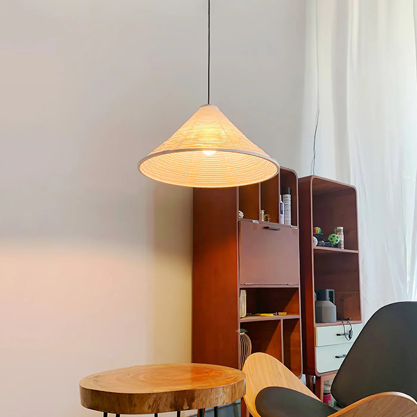 Shoto Serenity Washi Paper Japandi Pendant Light