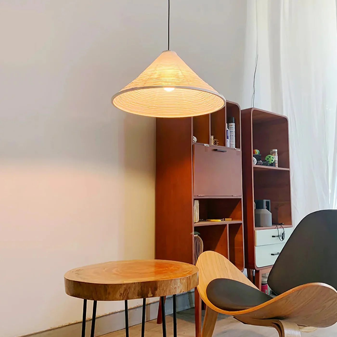 Shoto Serenity Washi Paper Japandi Pendant Light