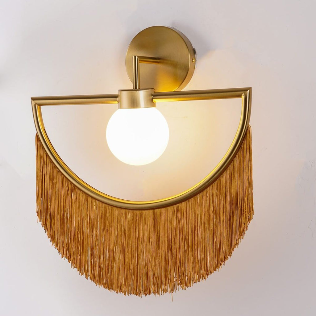 Retro Wink Tassel Wall Light