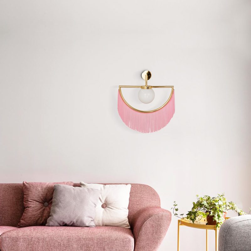 Retro Wink Tassel Wall Light