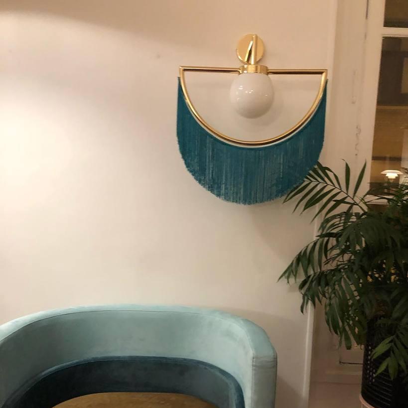 Retro Wink Tassel Wall Light