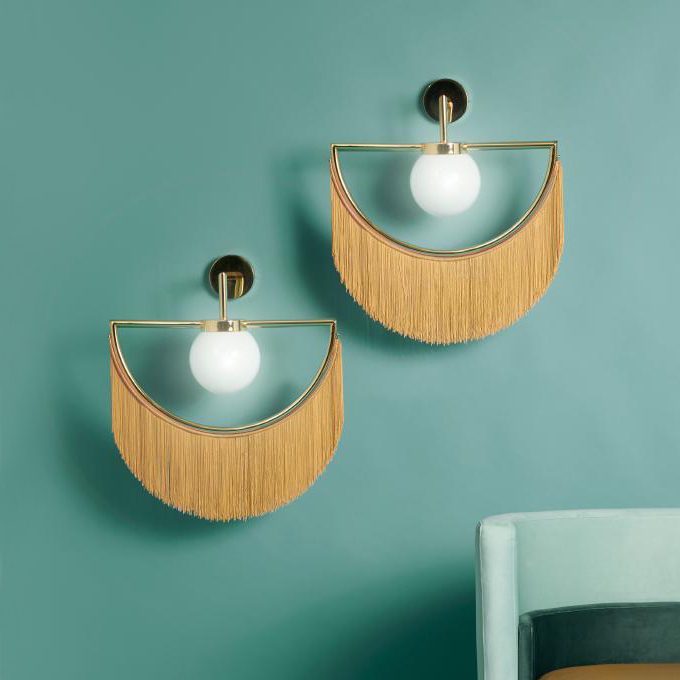 Retro Wink Tassel Wall Light
