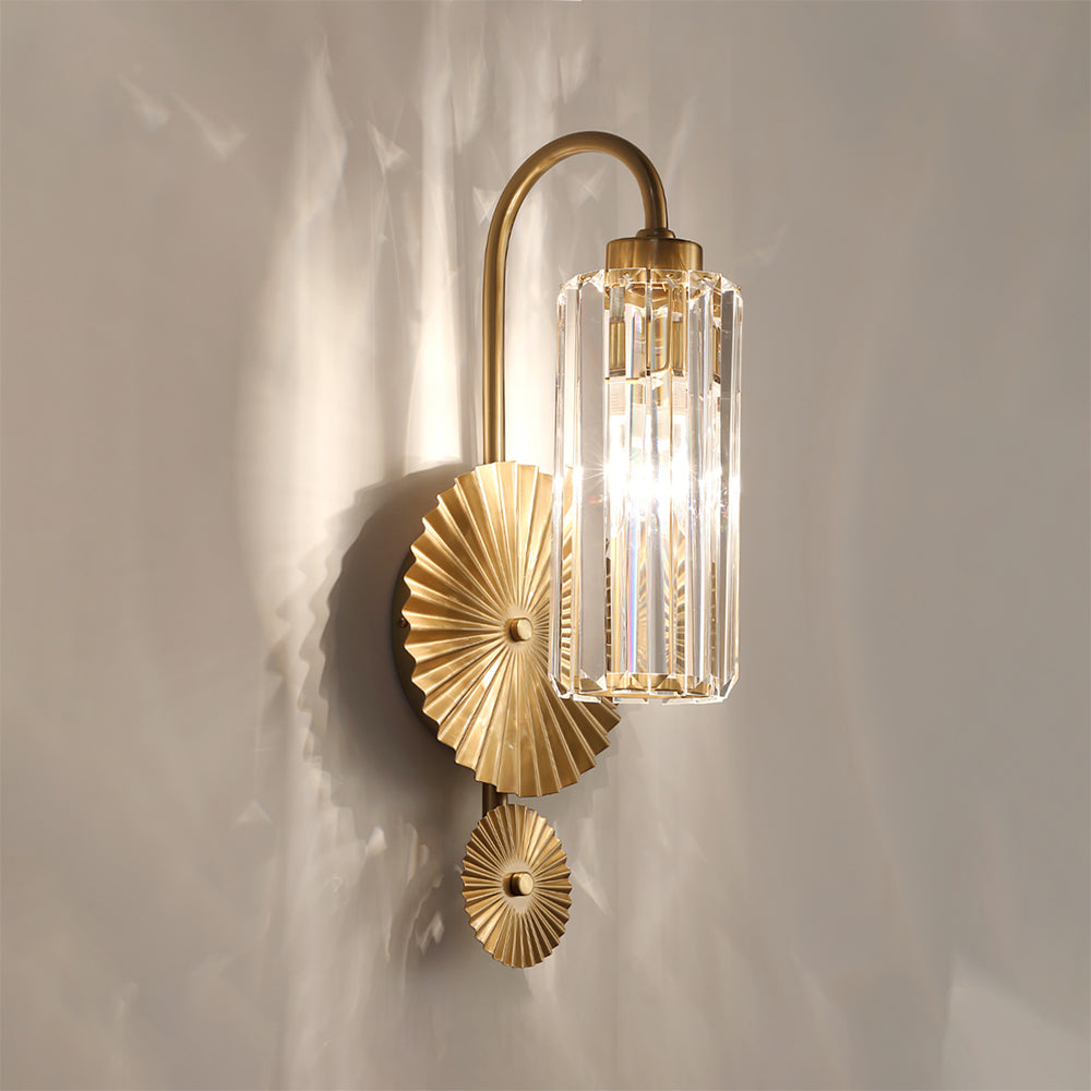 Cecily Modern Fluted Glass Wall Lamp
