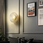 Round Crystal Wall Light
