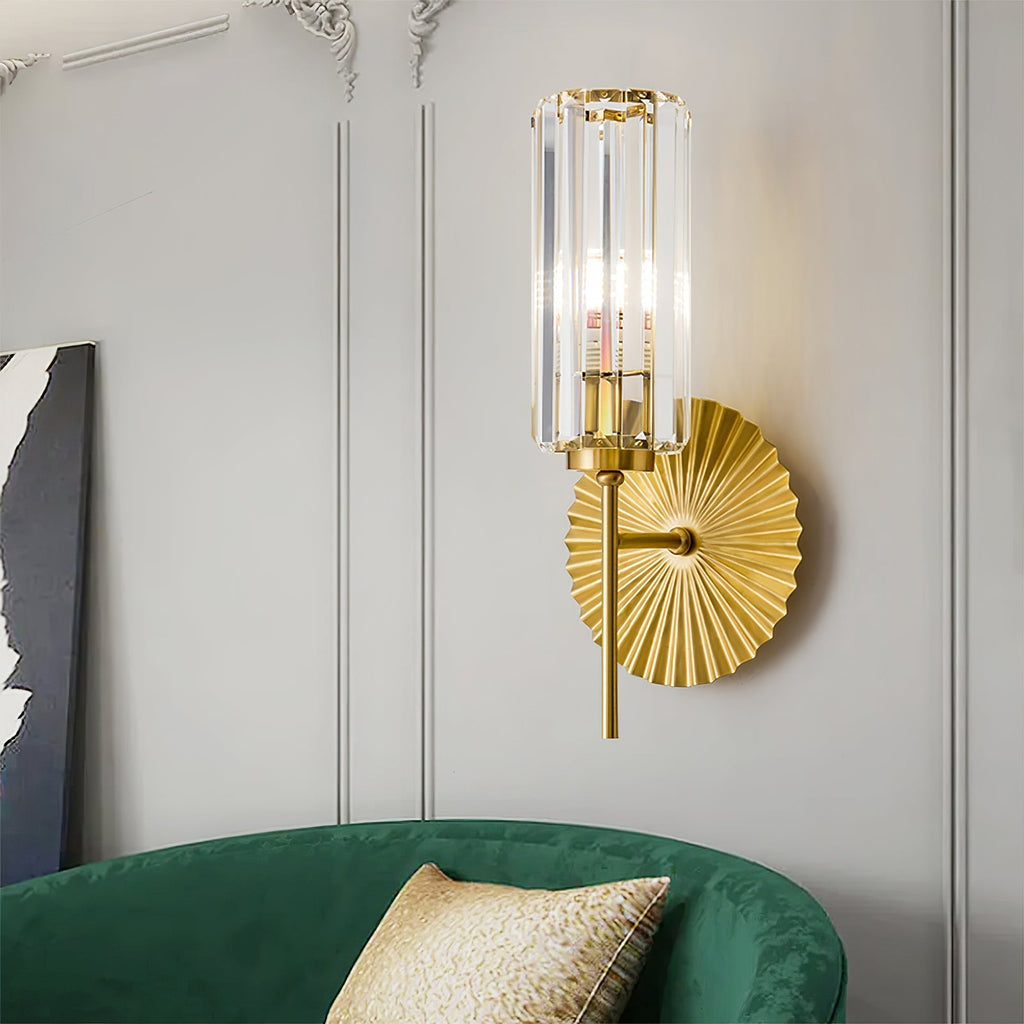 Cecily Modern Fluted Glass Wall Lamp