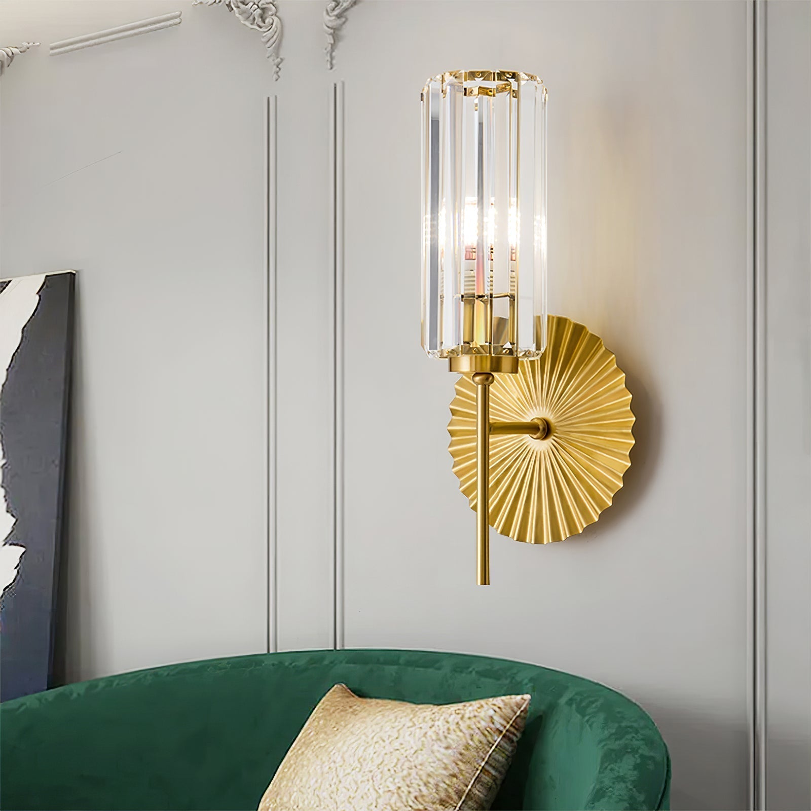 Cecily Modern Fluted Glass Wall Lamp