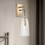 Designer Copper Transparent Glass Wall Light