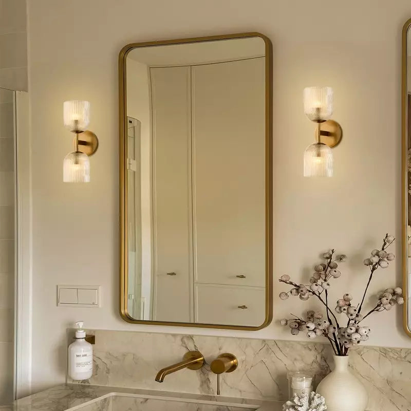 Cooper Radiance Minimalist Ribbed Glass Wall Light