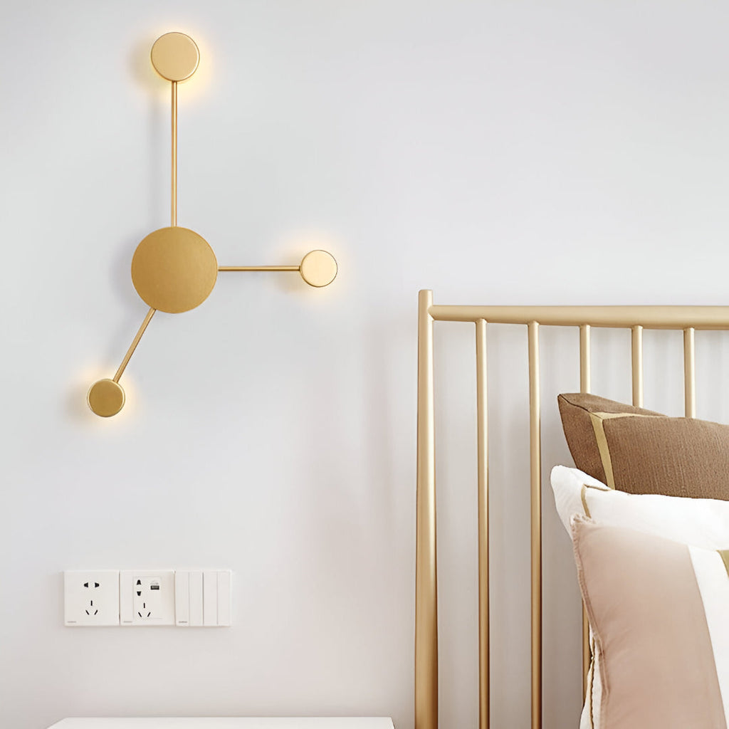 Nordic Creative Multi-Disc Line Wall Light