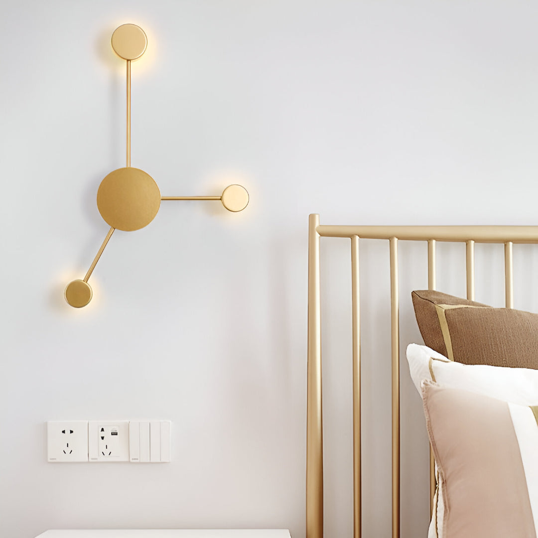 Nordic Creative Multi-Disc Line Wall Light
