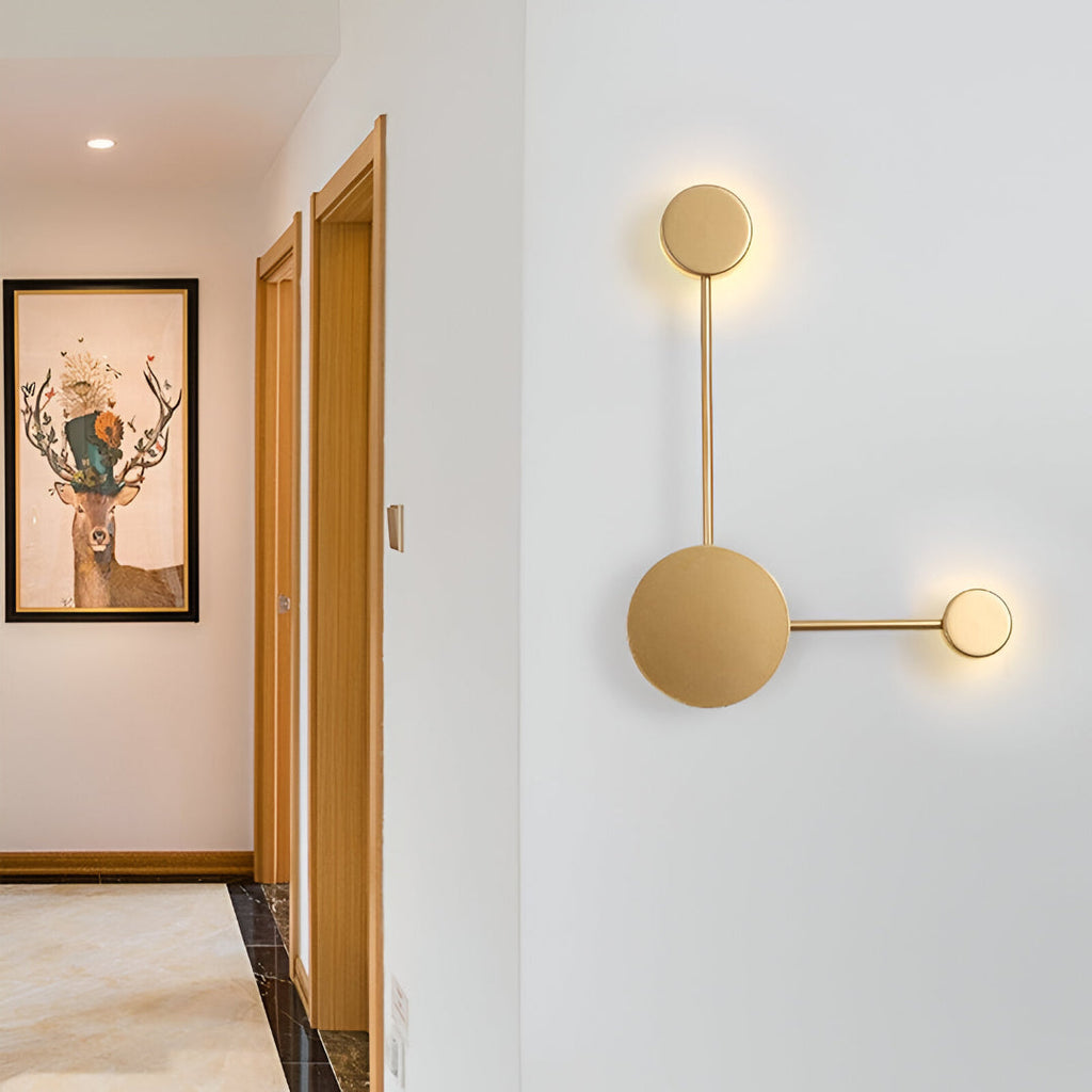Nordic Creative Multi-Disc Line Wall Light