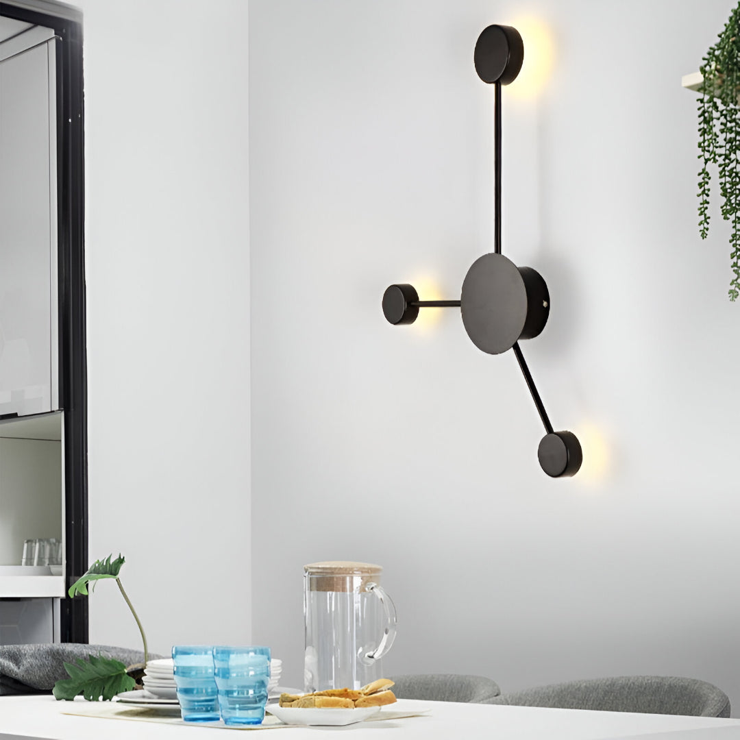Nordic Creative Multi-Disc Line Wall Light