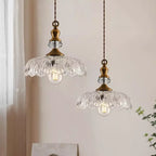 Clarionne Engraved Globe Glass Ceiling Light