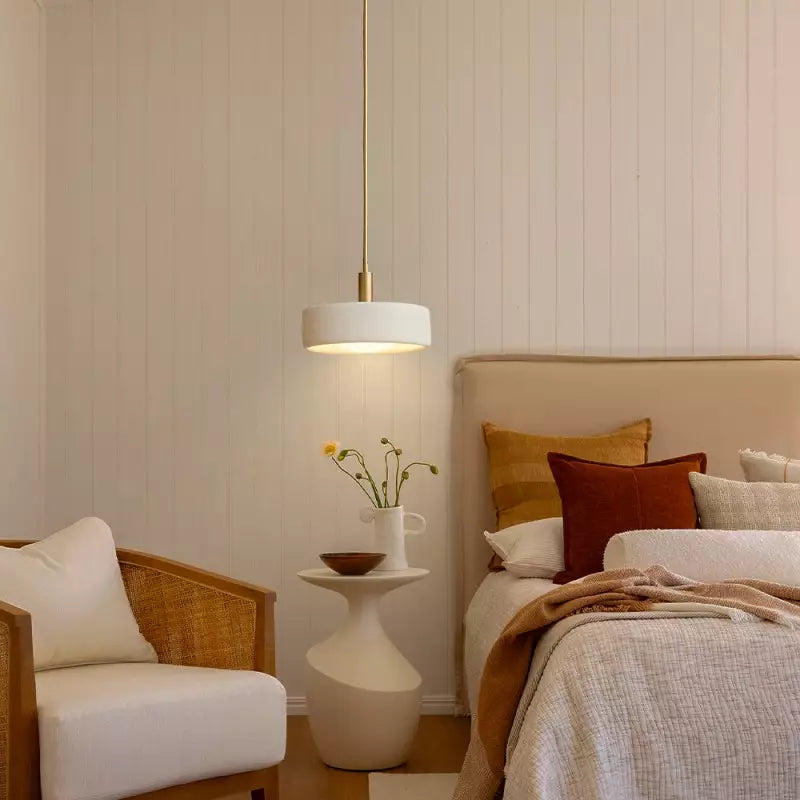Arden Ivory Modern Porcelain Pendant Light