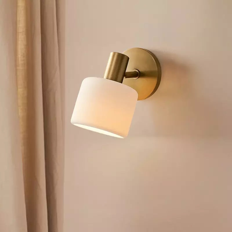 Arden Ivory Modern Porcelain Wall Light