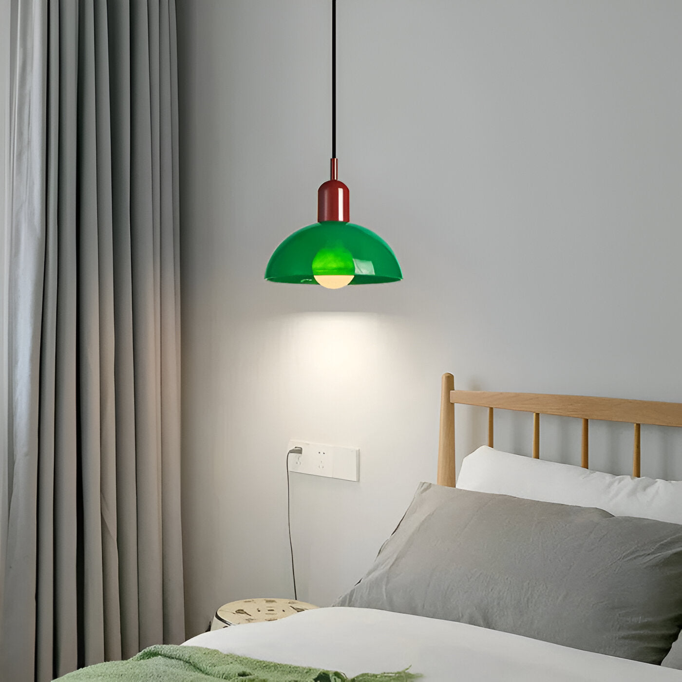 Aurora Nordic Colorful Bowl Pendant Light