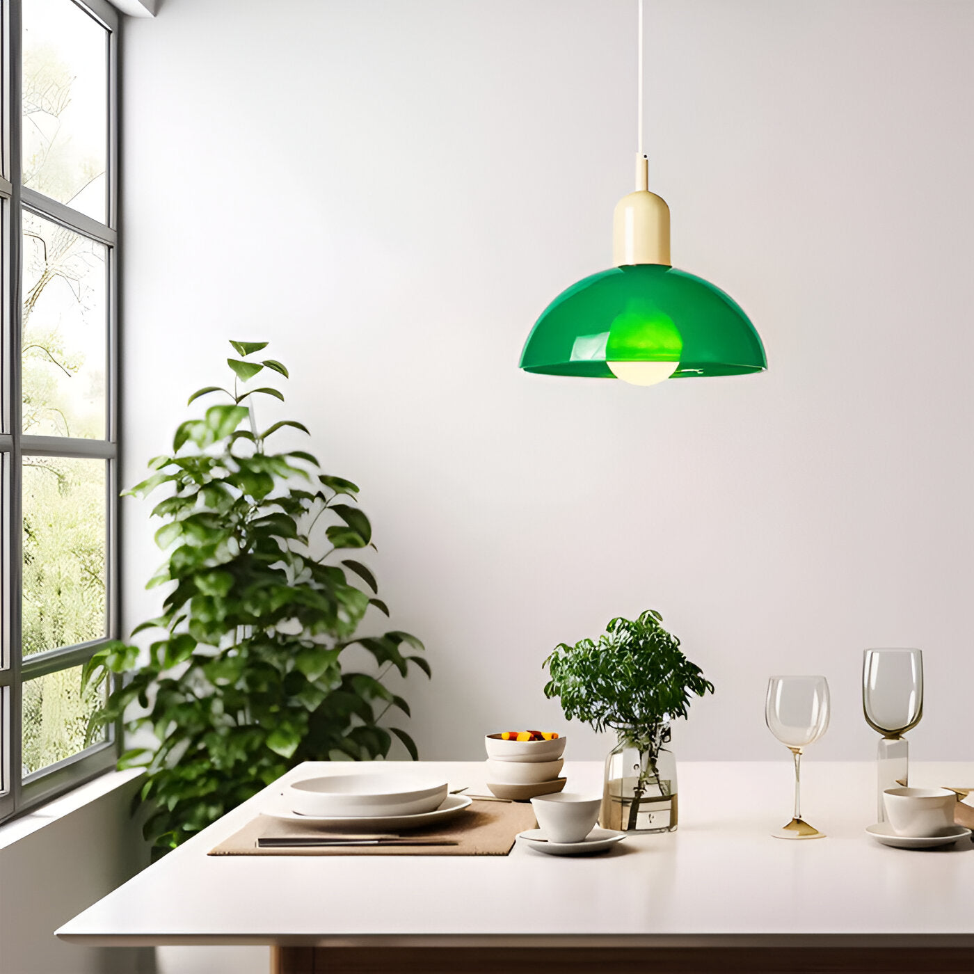 Aurora Nordic Colorful Bowl Pendant Light