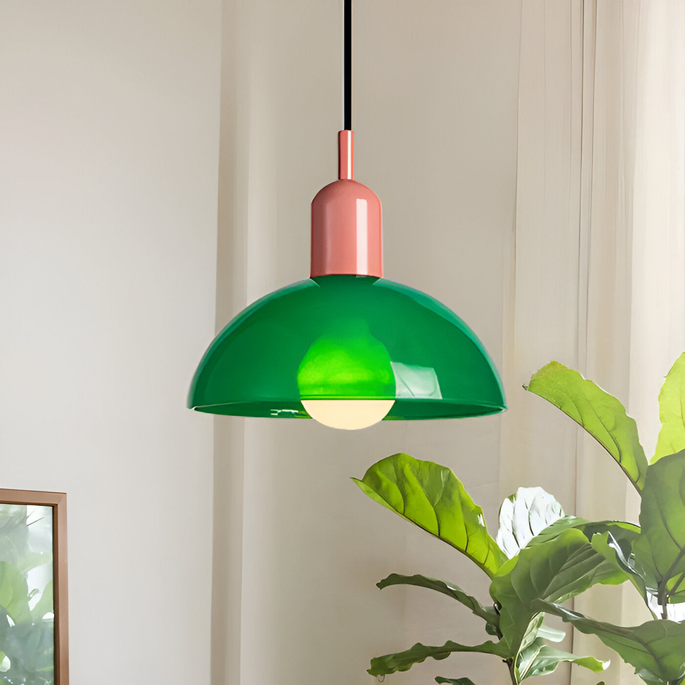 Aurora Nordic Colorful Bowl Pendant Light