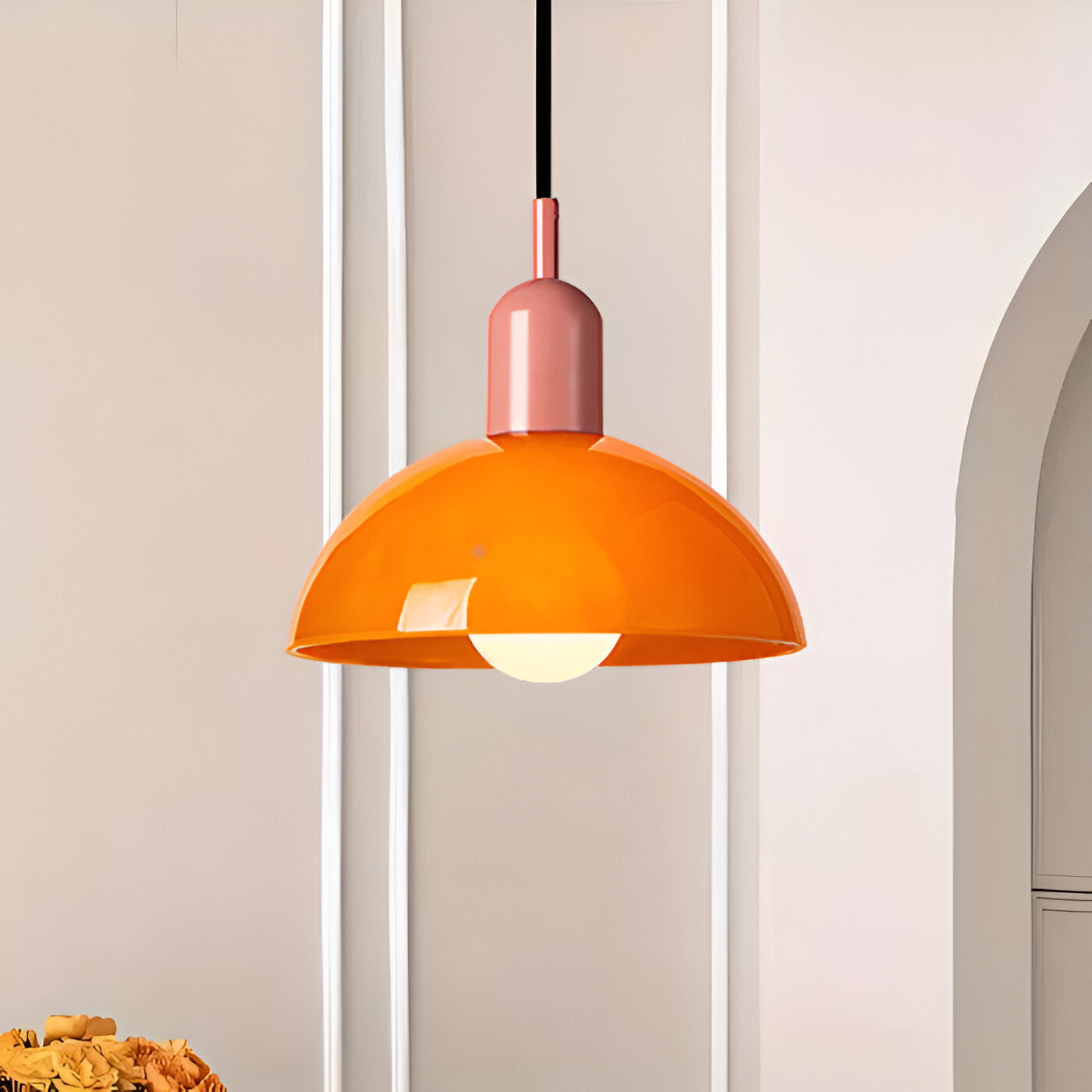 Aurora Nordic Colorful Bowl Pendant Light