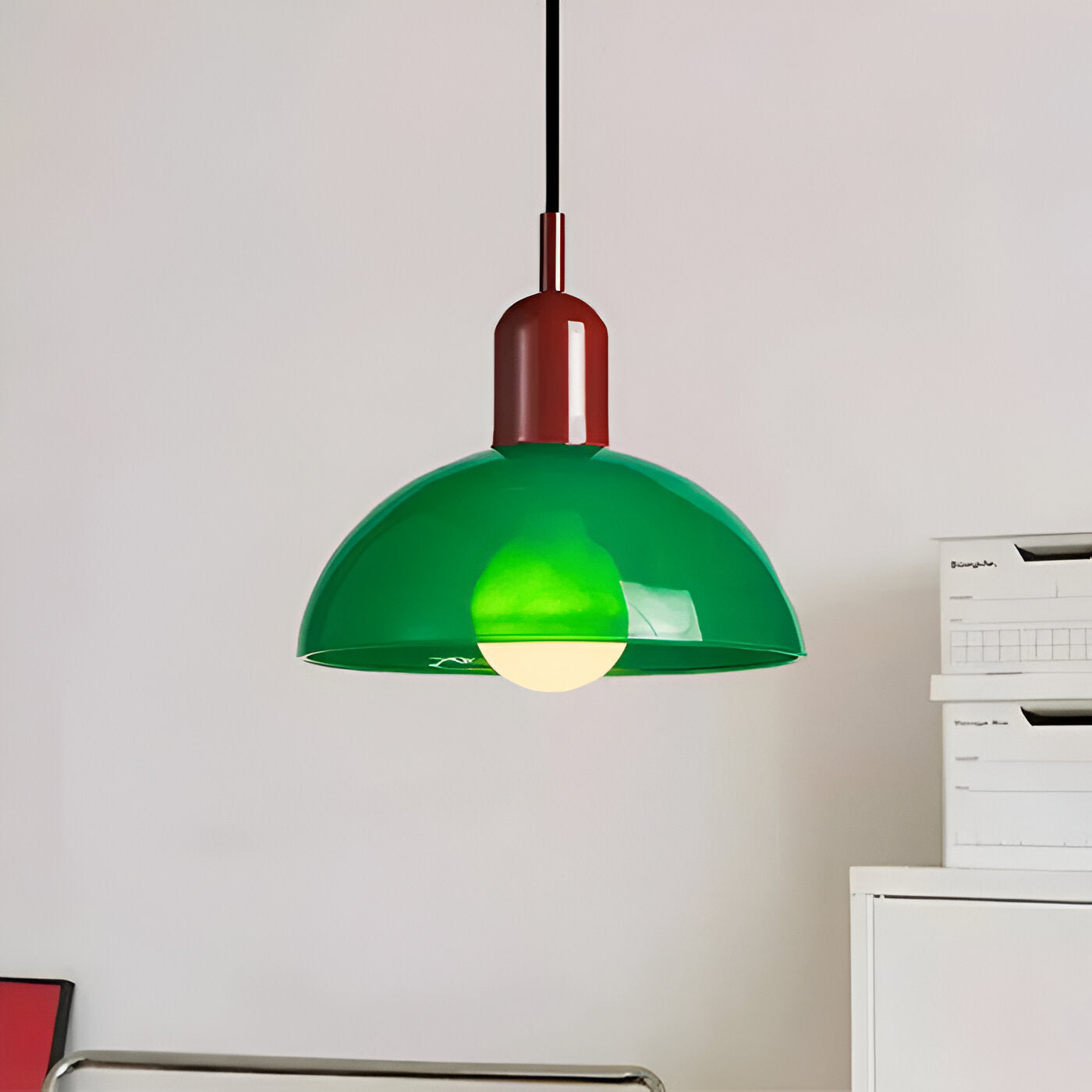 Aurora Nordic Colorful Bowl Pendant Light