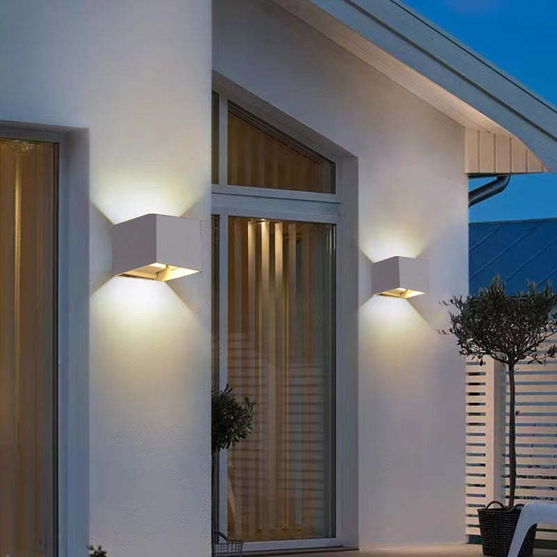 Modern Adjustable Square LED Outdoor Wall Light