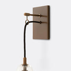 Designer Copper Transparent Glass Wall Light
