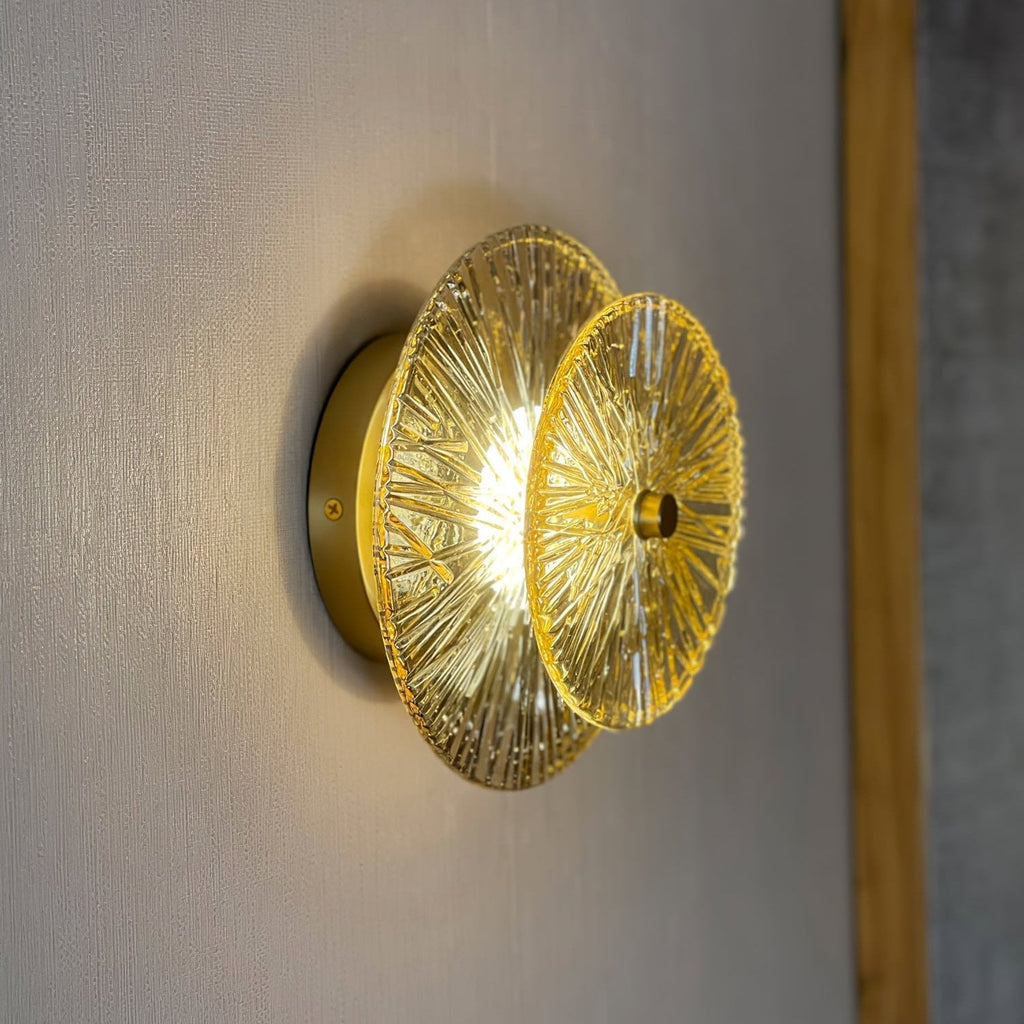 Round Crystal Wall Light