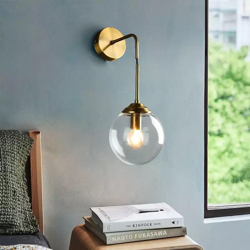 Shiny Nordic Globe Wall Light