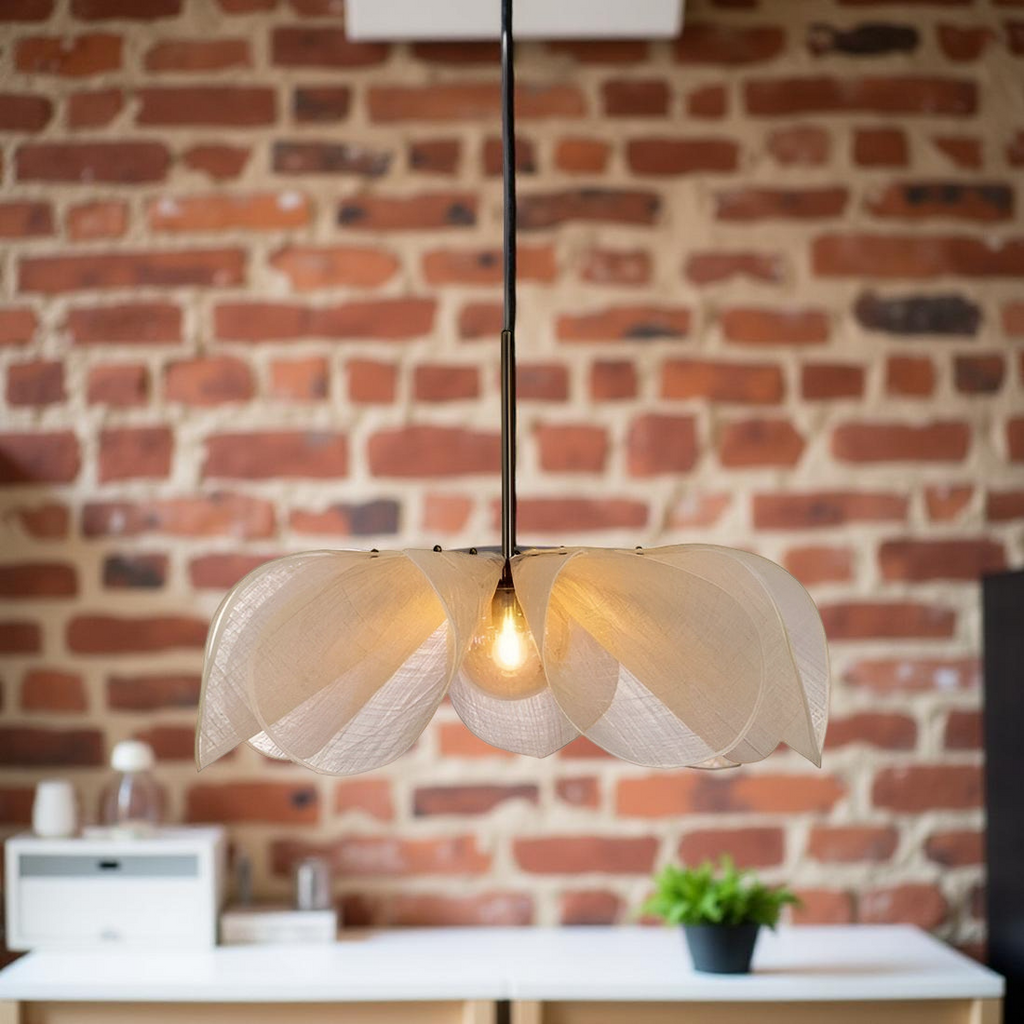 Nordic Fabric Flower Pendant Light