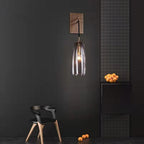 Designer Copper Transparent Glass Wall Light