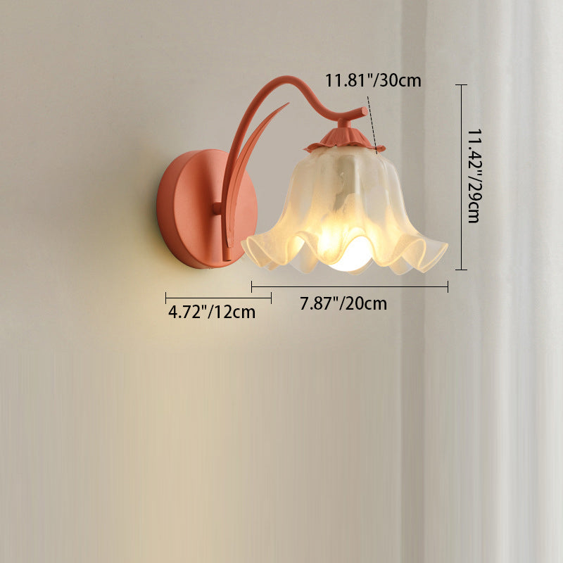 French Flower Acrylic Wall Light