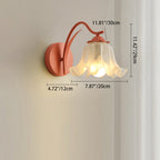 French Flower Acrylic Wall Light