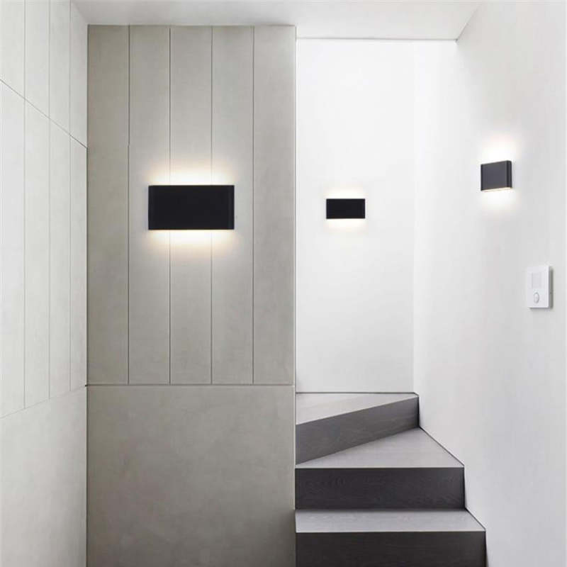 Modern Rectagulart Metal Outdoor Wall Light
