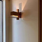 Creative Brick Red Wooden Wall Light