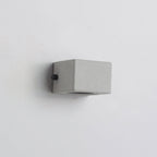 Minimalist Cement Square Outdoor Wall Light