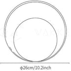 Eclipse Retro Circle Wall Light