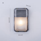 Wall Lamp Geometric Modern Metal Glass  IP65 Waterproof Outdoor Light