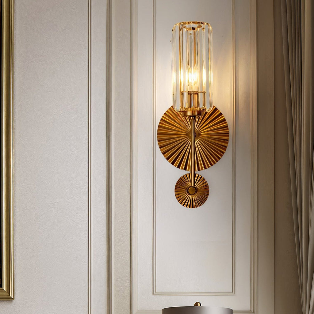 Cecily Modern Fluted Glass Wall Lamp