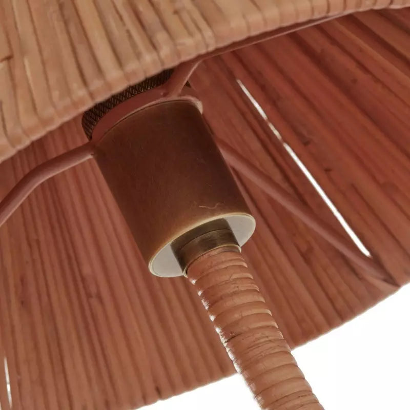 Kaiya Woven Rattan Cone Boho Wall Light