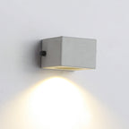 Minimalist Cement Square Outdoor Wall Light
