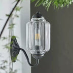 Eloira Vintage Glass Brass Wall Light